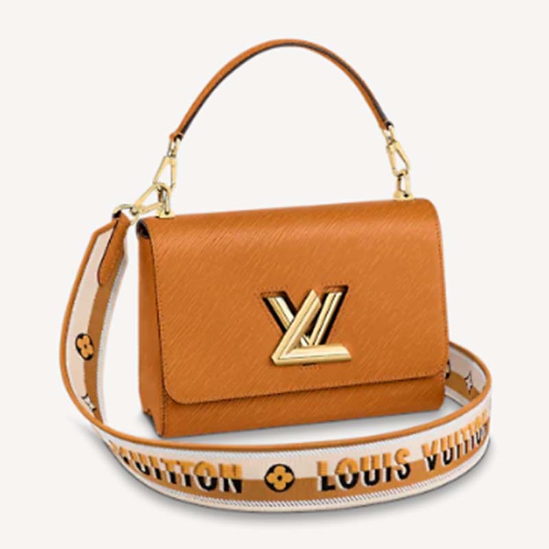 LOUIS VUITTON Epi Twist Shoulder Bag MM Gold Miel 936818
