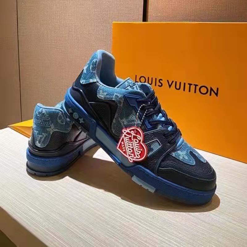 Louis Vuitton 'Trainer Blue Denim' Chunky Sneakers - Blue Sneakers, Shoes -  LOU767034