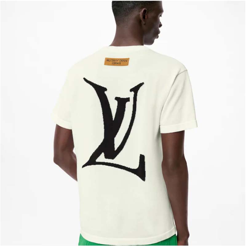 Louis Vuitton LV Puzzle Jacquard Crewneck Milk White. Size S0