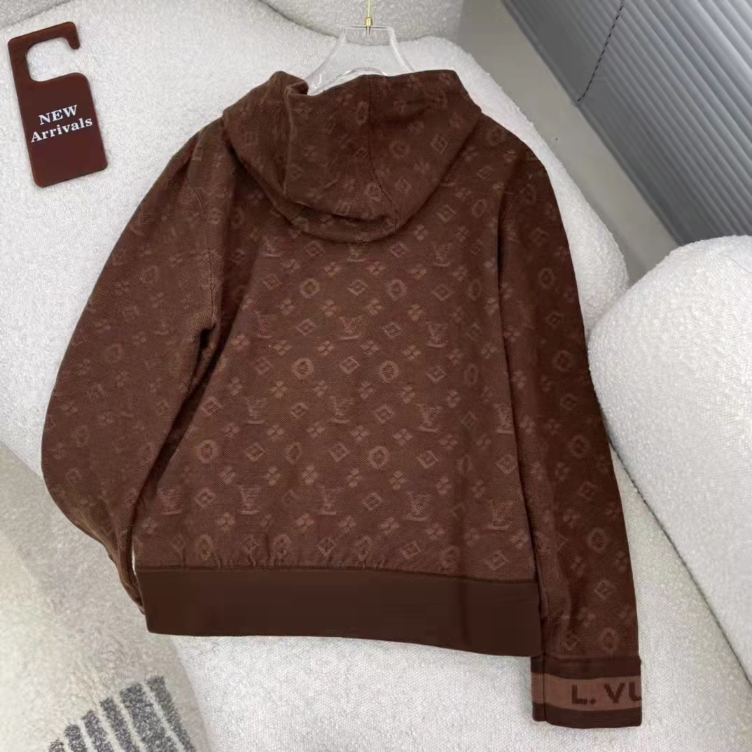 Louis Vuitton men’s monogram brown hoodie brand new with tags 3XL