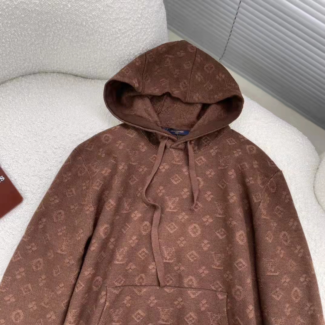Louis Vuitton 'Brown Monogram' Wool Hoodie – Showroom LA