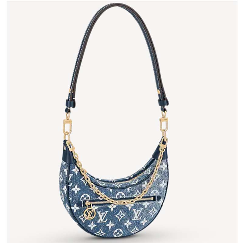 Louis Vuitton Bellevue Handbag 401209, Crescent Moon half-moon bag Nero
