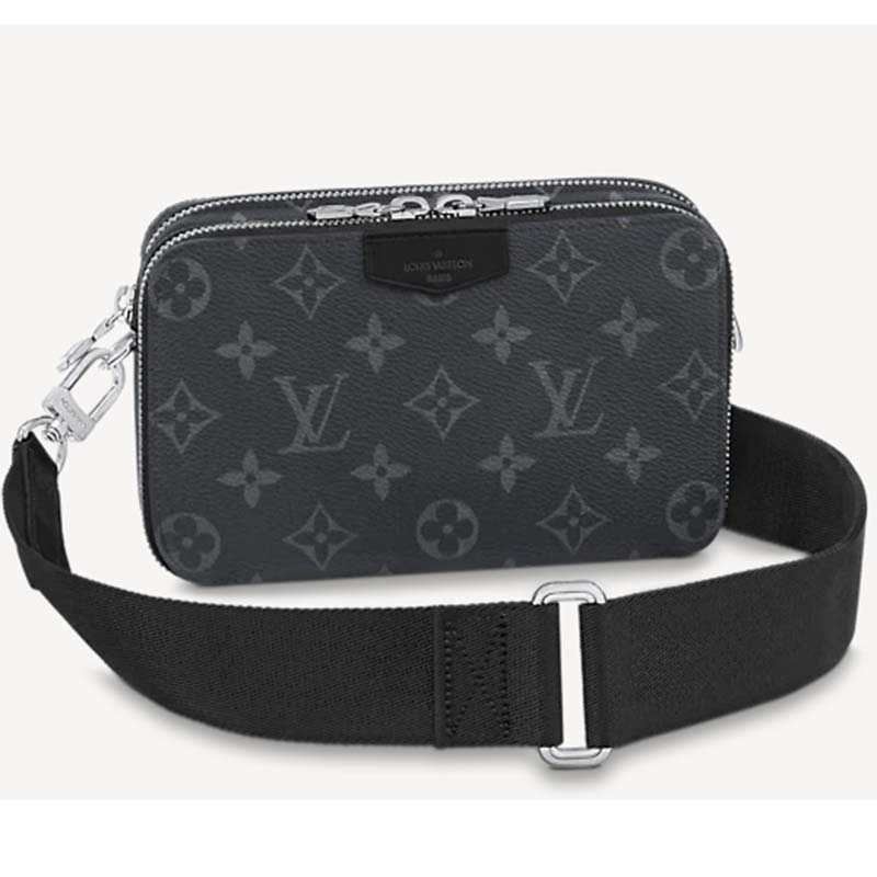 LV x YK Steamer Wearable Wallet Monogram Eclipse Canvas - Men - Bags, LOUIS  VUITTON ® in 2023