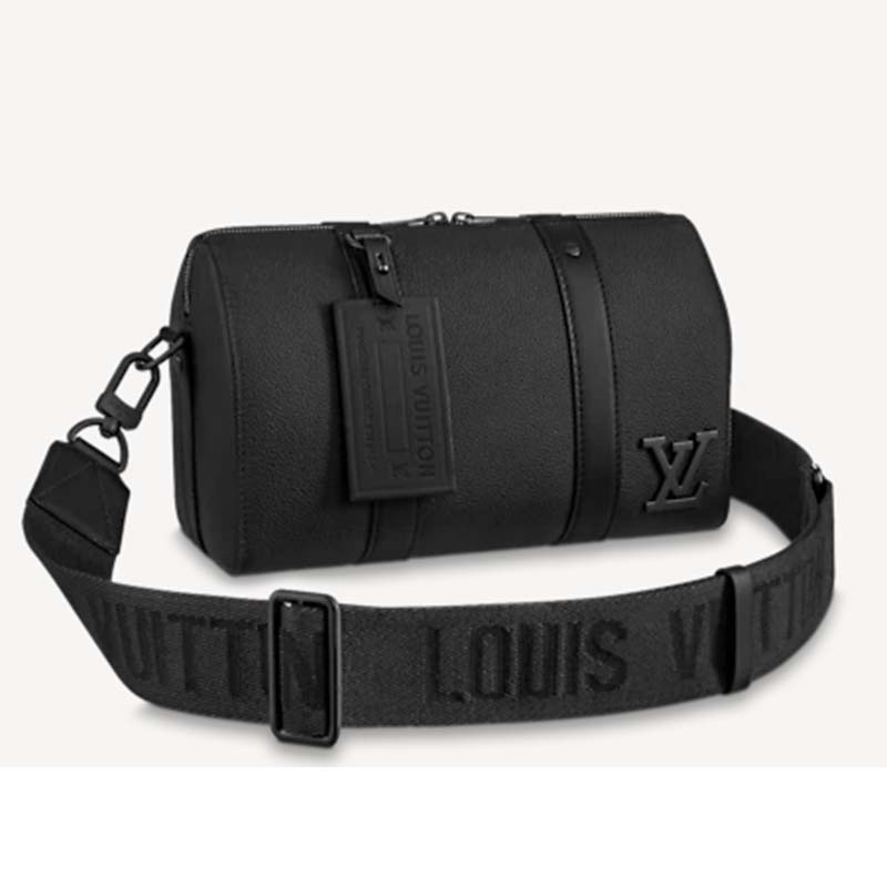 Gray Louis Vuitton Aerogram Keepall City CrossPoches Bag, Vintage Louis  Vuitton Keepall 45 Black Epi Leather