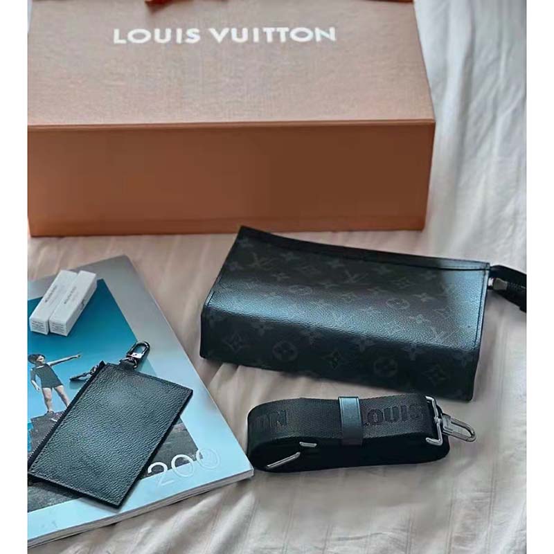 Louis Vuitton LV Unisex Gaston Wearable Wallet Monogram Eclipse