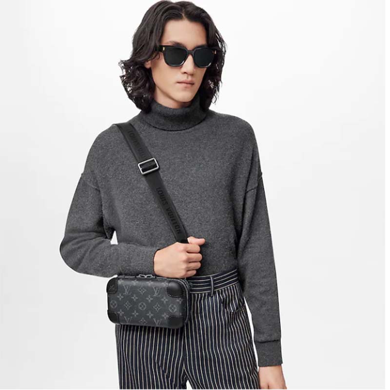 Louis Vuitton Louis Vuitton Horizon Clutch Monogram Eclipse Shoulder Bag  Black P111141 – OTTO VINTAGE