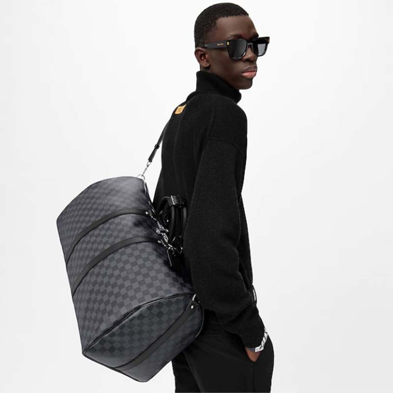 Louis Vuitton Damier Graphite Keepall Bandouliere 55 - Grey Weekenders,  Bags - LOU782785