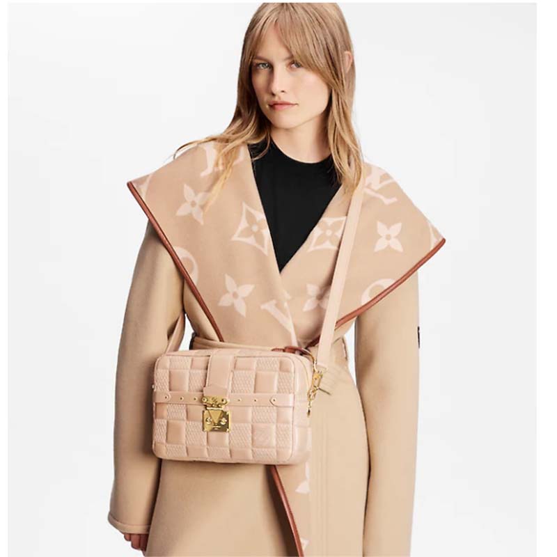 Louis Vuitton Troca MM Handbag Damier Quilt With Gold Color Hardware –  EliteLaza