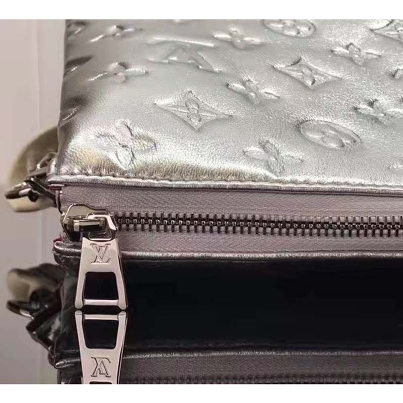 Louis Vuitton LV Coussin BB bag new Silvery Leather ref.495889