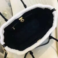 Louis Vuitton LV Women On My Side MM Handbag Black Shearling Grained Calf (1)