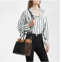 Louis Vuitton LV Women On My Side MM Tote Black Twist Calfskin Monogram (5)