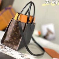 Louis Vuitton LV Women On My Side MM Tote Black Twist Calfskin Monogram (5)