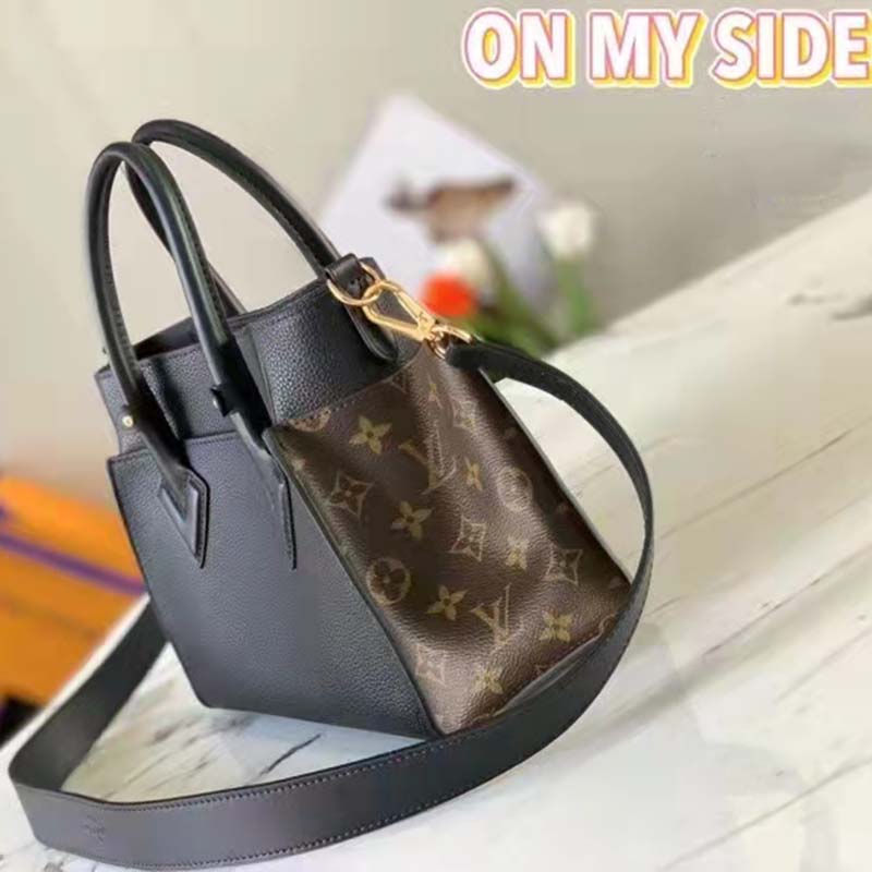 LOUIS VUITTON LOUIS VUITTON On My Side PM 2WAY Shoulder Bag M57728 leather  Black Used Women LV M57728｜Product Code：2106800424041｜BRAND OFF Online Store