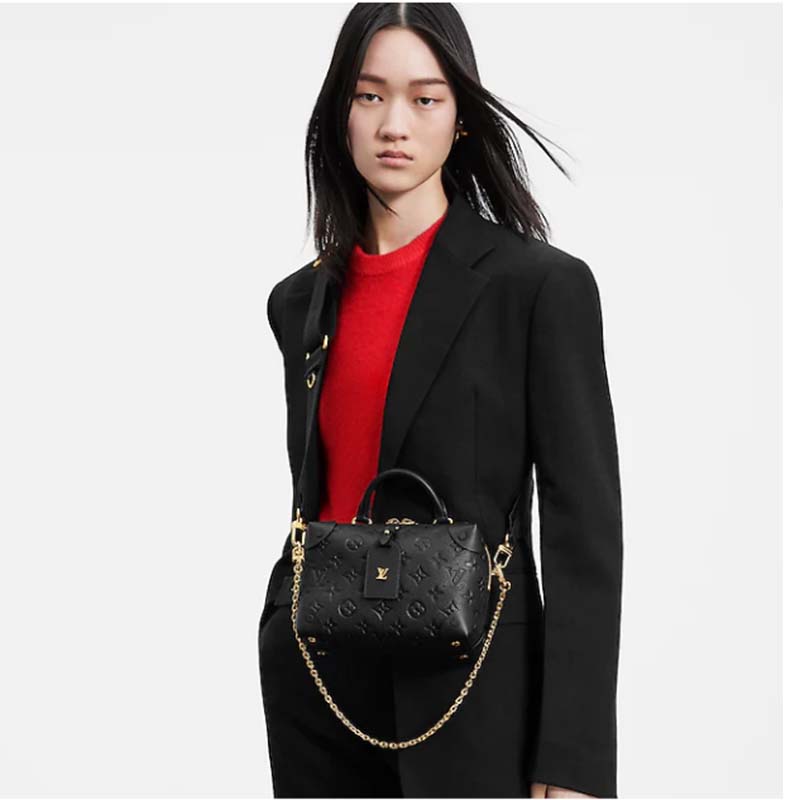 Louis Vuitton Petite Malle Souple, Black Empreinte Leather, Preowned in Box  WA001 - Julia Rose Boston
