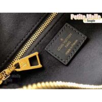 Louis Vuitton LV Women Petite Malle Souple Black Embossed Grained Cowhide Leather (10)