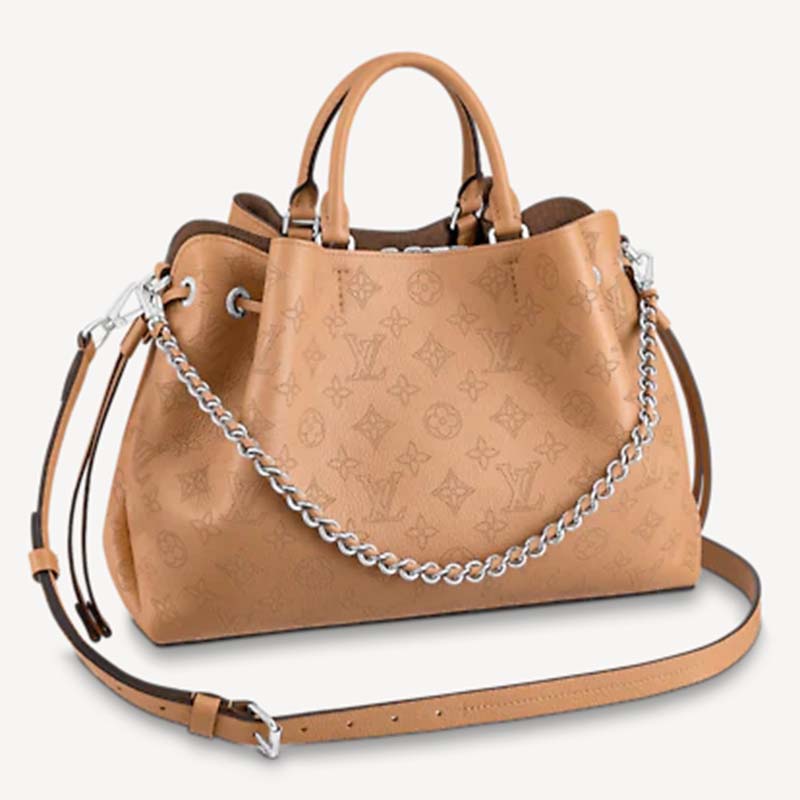 Authentic Louis Vuitton Brown Mahina Perforated Calfskin Leather Bella –  Paris Station Shop