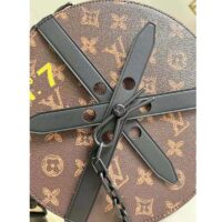 Louis Vuitton LV Women Wheel Box Brown Monogram Coated Canvas Cowhide Leather (9)