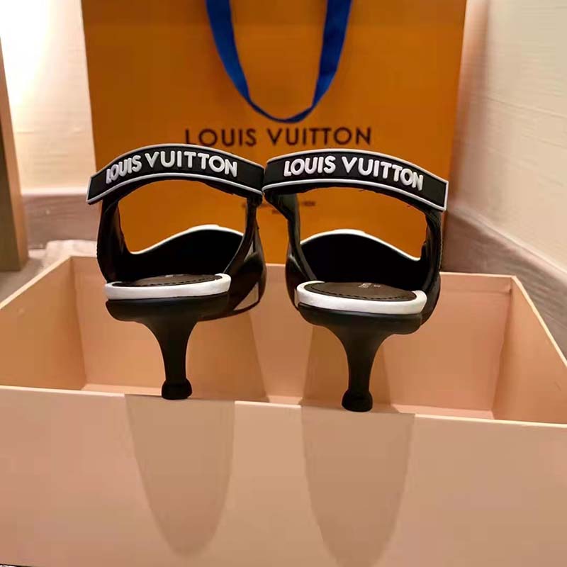 Louis Vuitton® Archlight Slingback Pump Black White. Size 41.0