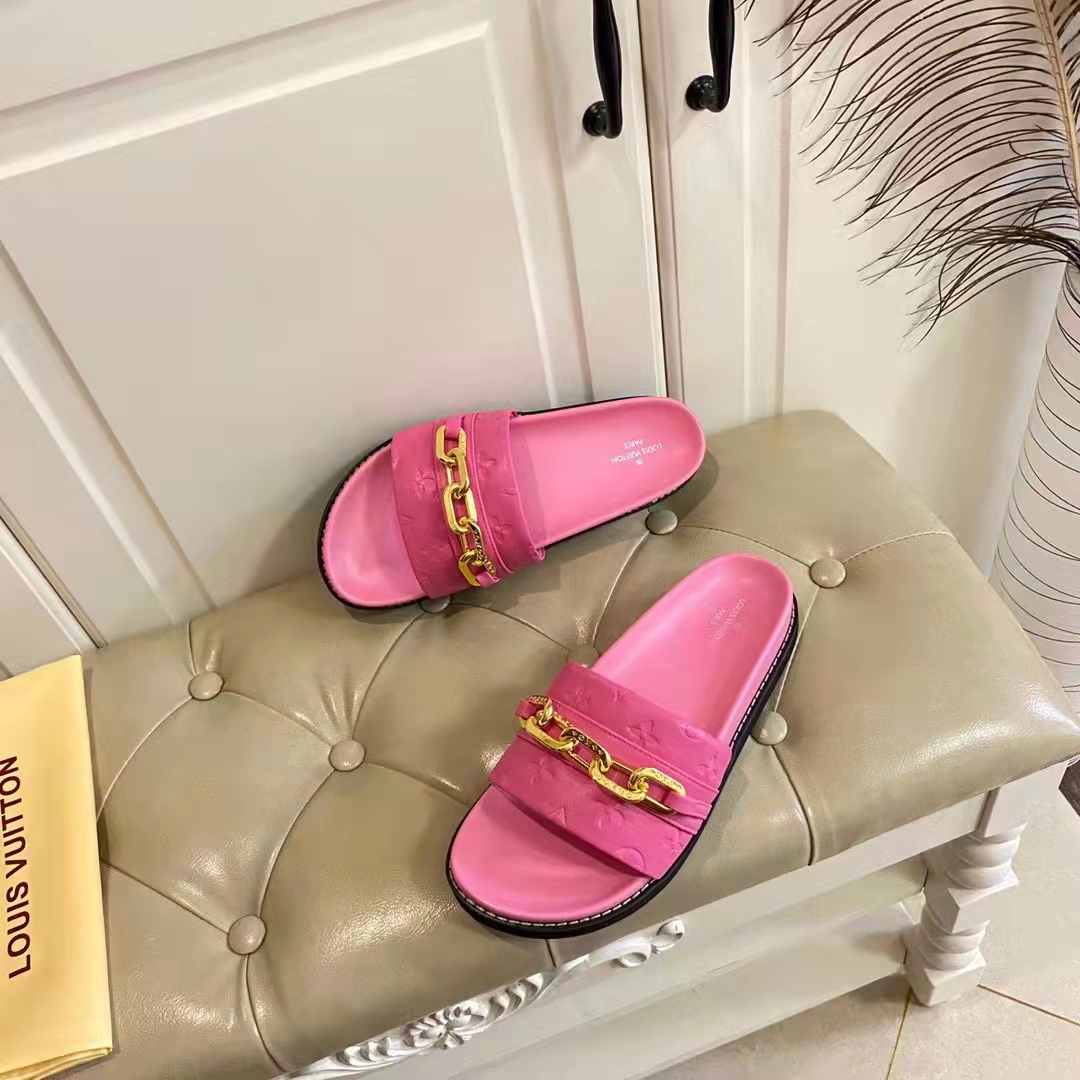 Shop Louis Vuitton MONOGRAM Classic LV Sunset comfort flat sandal 1ABVGY by  ChristelleKindregar