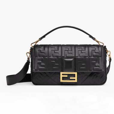 Fendi Women Iconic Large Baguette Leather Bag