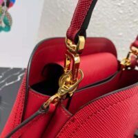 Prada Women Medium Saffiano Leather Prada Matinée Bag-red (1)