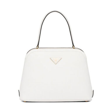 Prada Women Medium Saffiano Leather Prada Matinee Bag-White