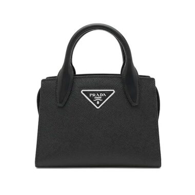 Prada Women Saffiano leather Prada Kristen Handbag-Black