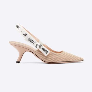 Dior Women J Adior Slingback Pump Nude Technical Fabric