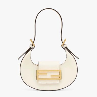 Fendi Women Cookie White Leather Mini Bag