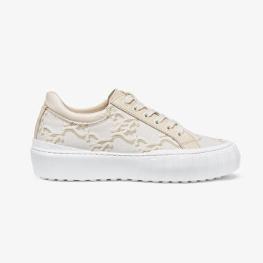 Fendi Women Force White Fabric Low-Top Sneakers