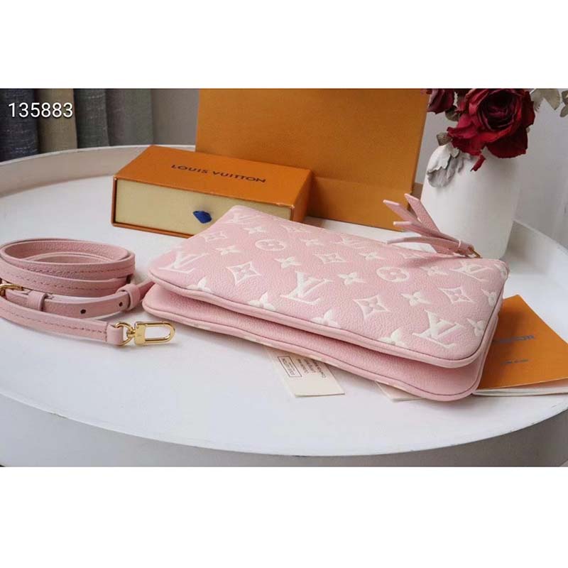 Louis Vuitton Pochette Métis Black/Pink/Beige in Cowhide Leather