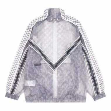 Louis Vuitton LV Men Organza Track Top Polyester Translucent Regular Fit