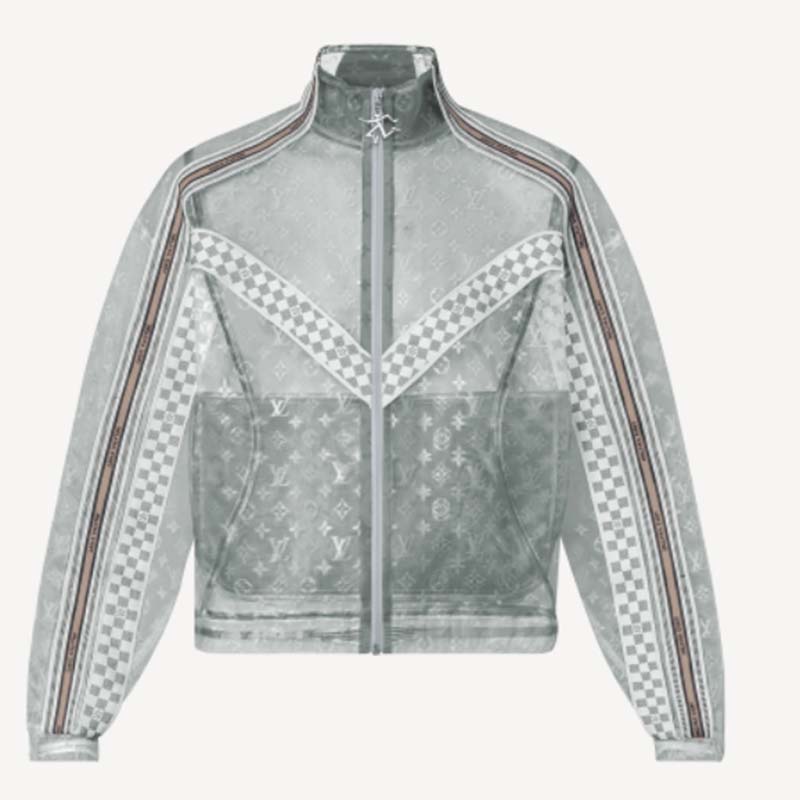 Louis Vuitton Monogram Organza Padded Blouson Jacket in Translucent - EU  Size 52