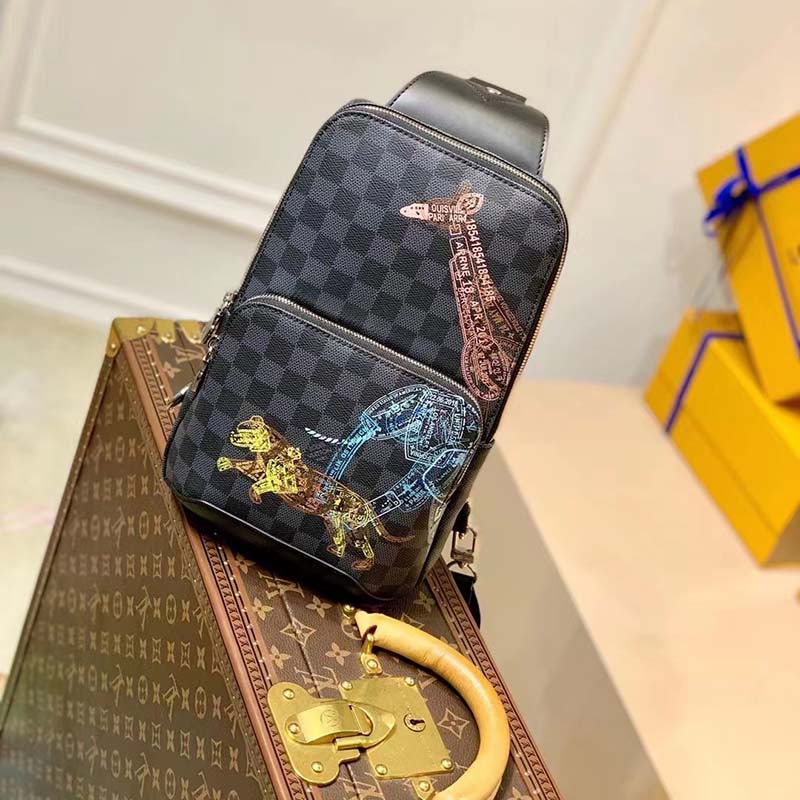 Shop Louis Vuitton DAMIER GRAPHITE 2021 SS Avenue Sling Bag (N41719) by  MUTIARA