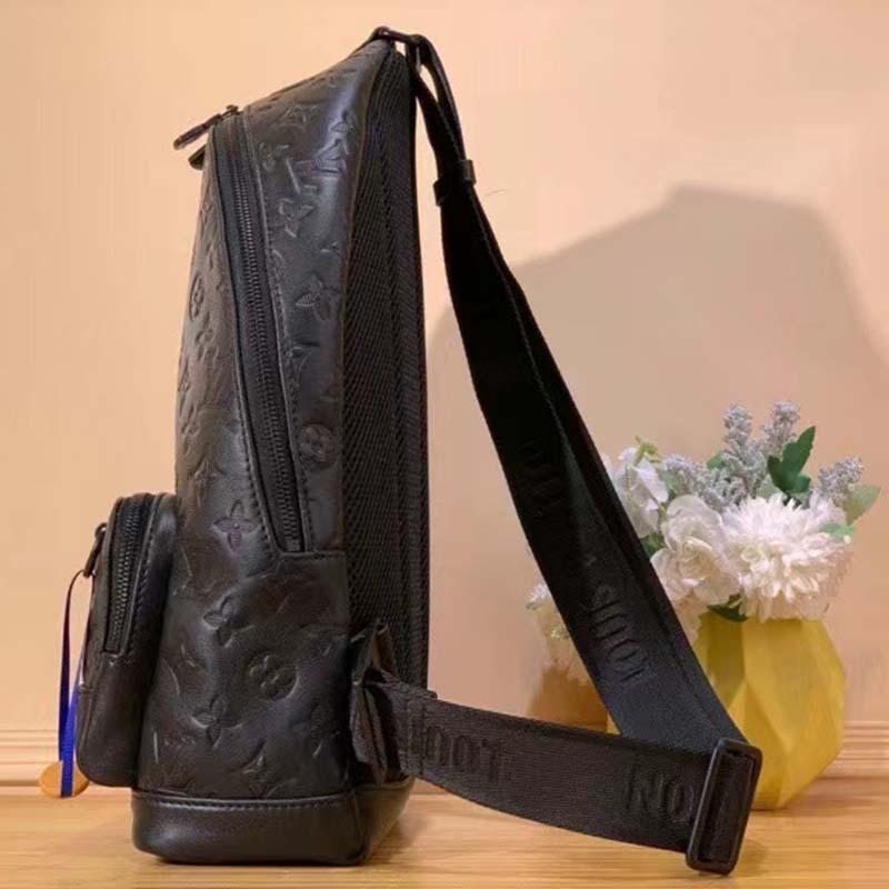 Louis Vuitton Monogram Shadow Racer Sling Bag - Black Backpacks, Bags -  LOU813412