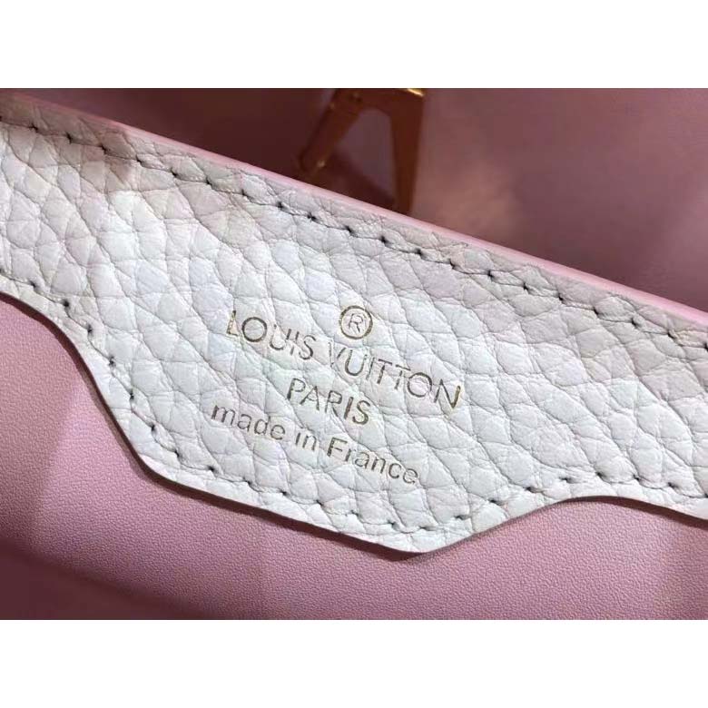 LOUIS VUITTON Capucines BB Rose Jasmin Pink Taurillon Leather M22178 MSRP  $6,750