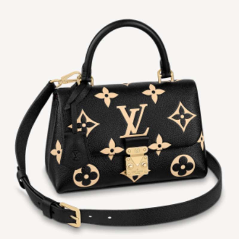 COD] Louis Vuitton Madeleine BB Bag Embossed Leather Colorblock