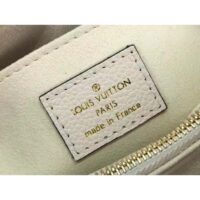 Louis Vuitton LV Women Madeleine BB Handbag Crème Beige Embossed Grained Cowhide (4)