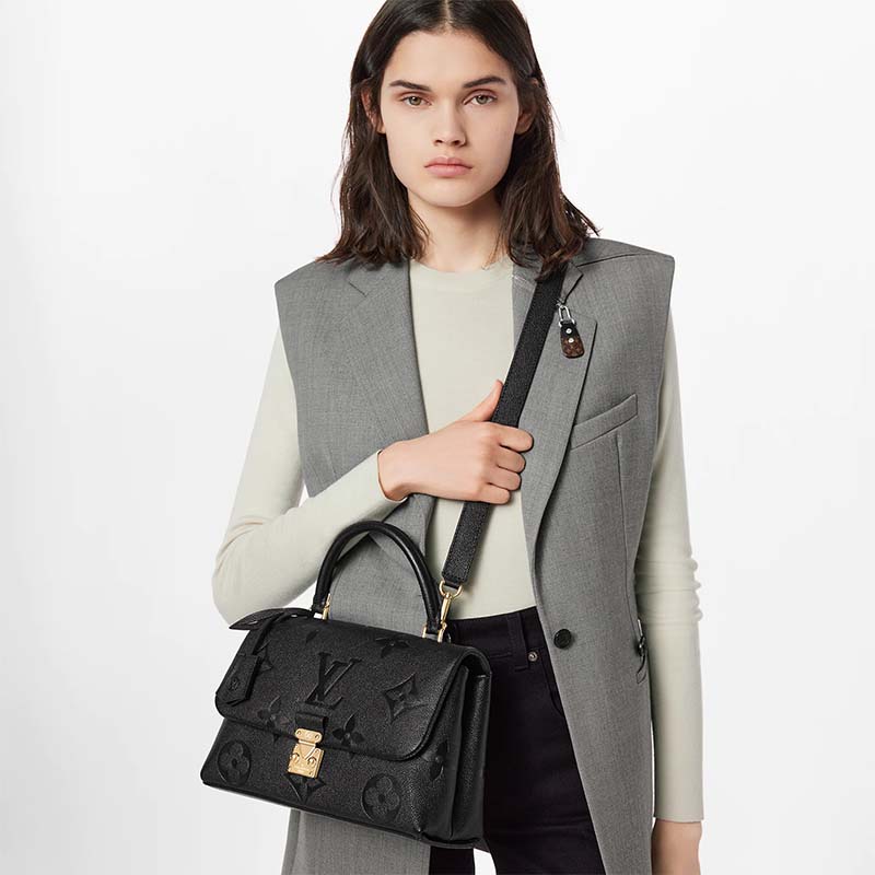 Madeleine leather handbag Louis Vuitton Black in Leather - 30101746