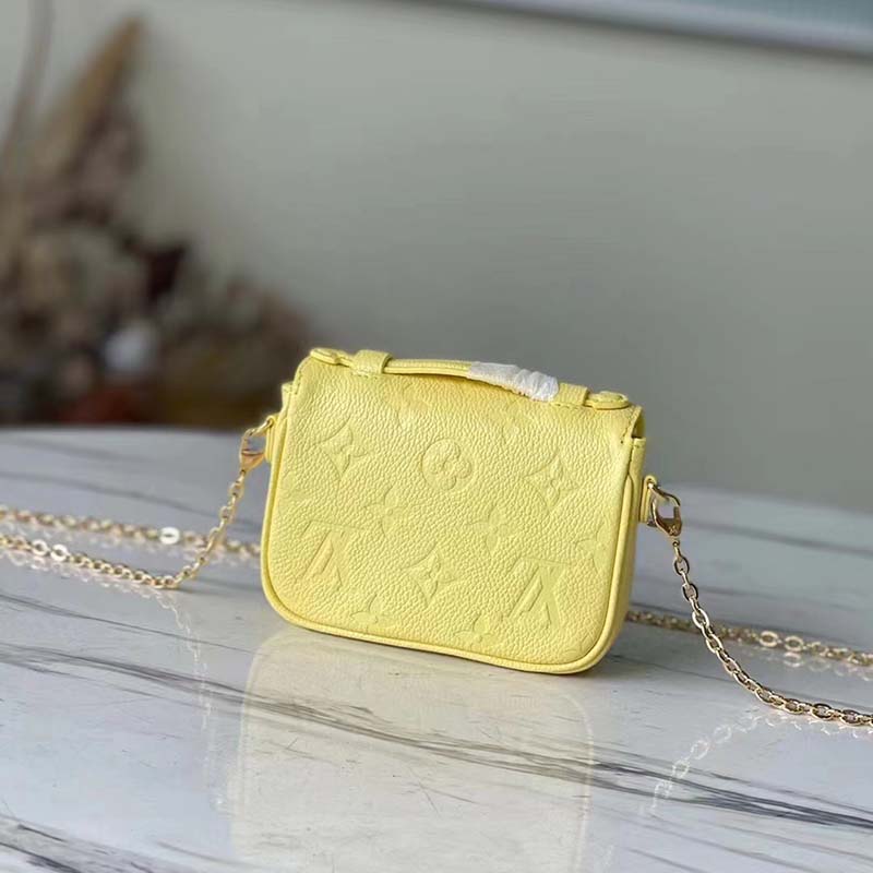 Louis Vuitton Monogram Empreinte Micro Pochette Metis - Yellow Mini Bags,  Handbags - LOU688198