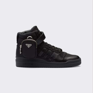 Prada Women Adidas for Prada Re-Nylon Forum High-Top Sneakers-Black