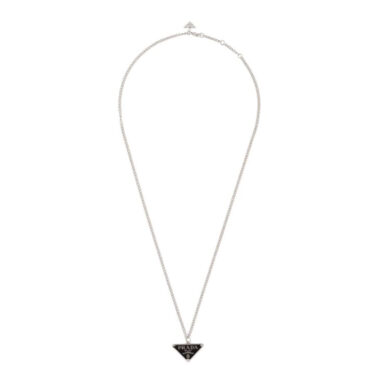 Prada Women Symbole Necklace-Black