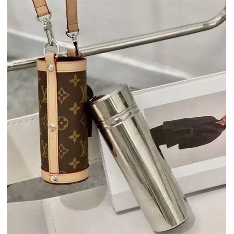 Flask Holder - Luxury Monogram Canvas Brown