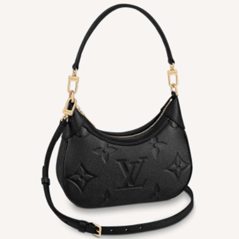Louis Vuitton Monogram Empreinte Bagatelle Hobo - Black Crossbody Bags,  Handbags - LOU695356