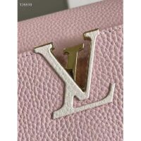 Louis Vuitton LV Women Capucines MM Handbag Pink Taurillon Leather Canvas (8)