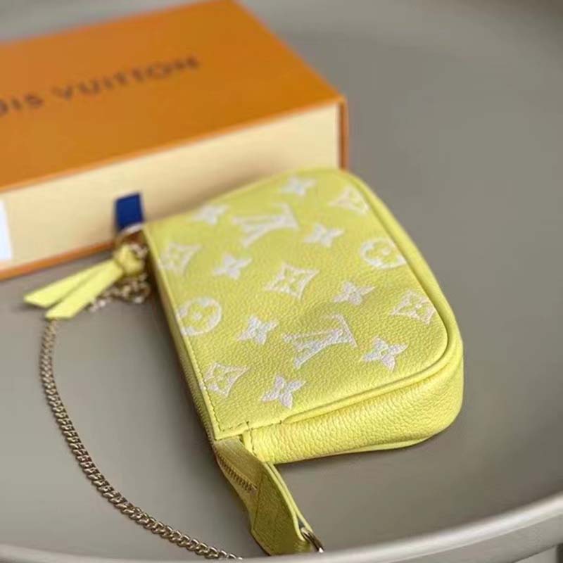 Louis Vuitton Spring In The City Monogram Empreinte Mini Pochette  Accessoires - Yellow Mini Bags, Handbags - LOU753405