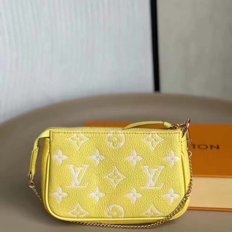 Louis Vuitton, Bags, Louis Vuitton Epi Trousse Crete Pm Accessory Pouch  Yellow Lv Auth 32788