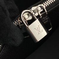 Louis Vuitton LV Women Muria Bucket Bag Black Mahina Perforated Calf Leather (1)