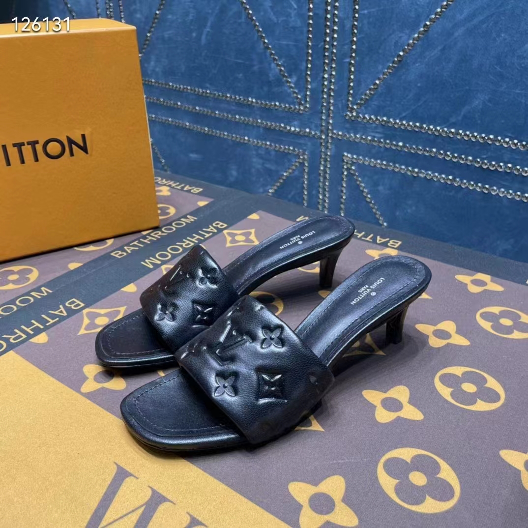 Louis Vuitton Revival Mules, Black, Size 36, As New in Dustbag WA001