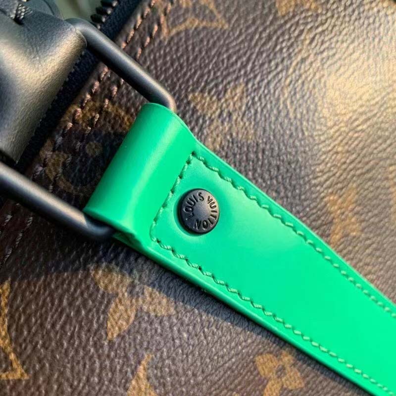 Louis Vuitton Keepall Bandouliere 25 Monogram Macassar Minty Green in  Coated Canvas/Cowhide Leather with Black-tone - JP